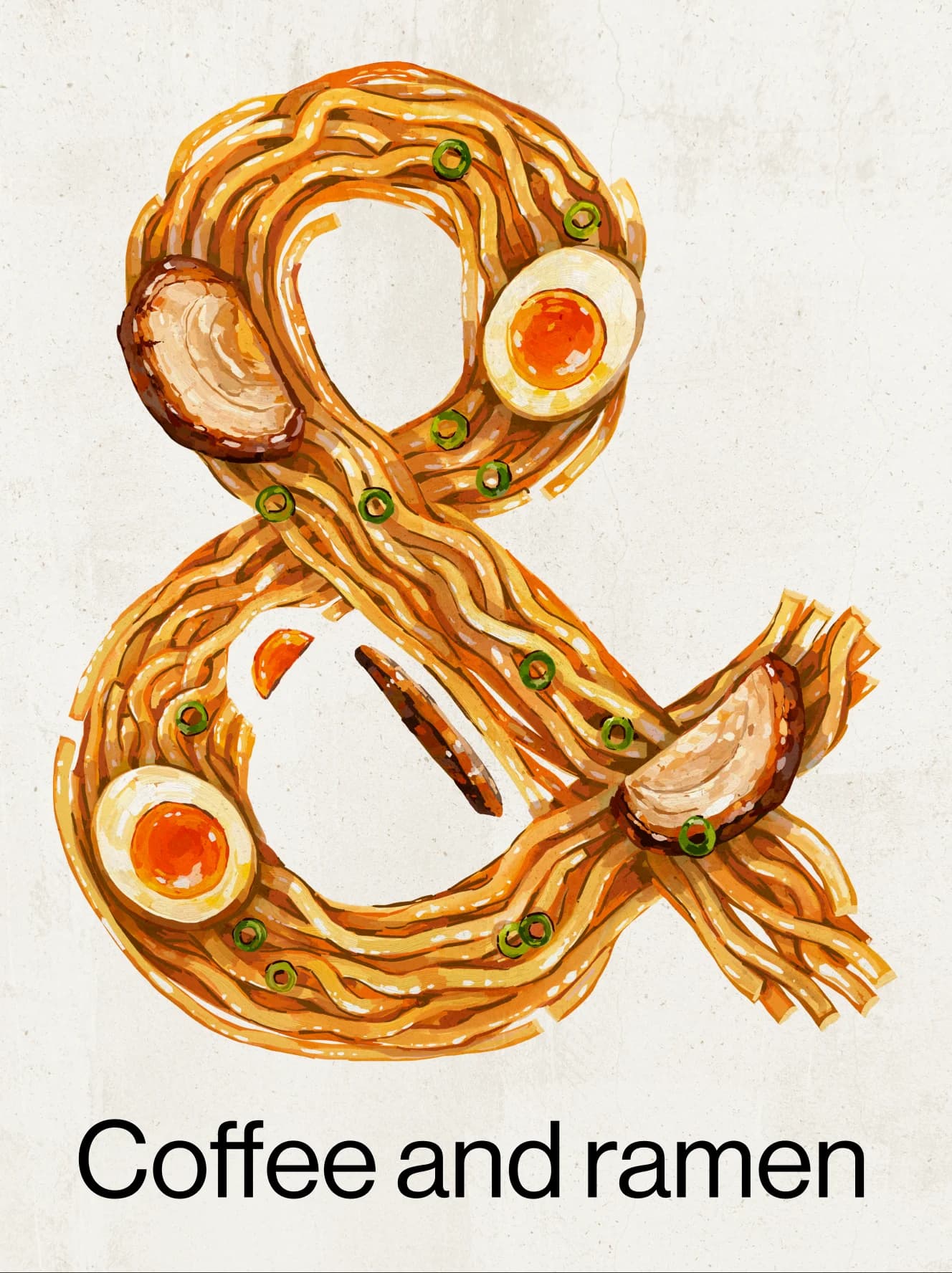 Coffee and ramen concert poster