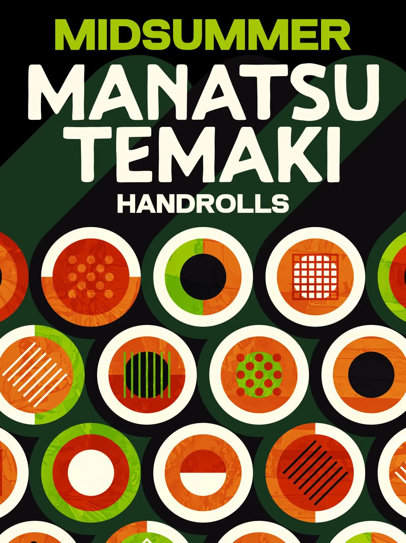 Midsummer Manatsu Temaki Handrolls concert poster